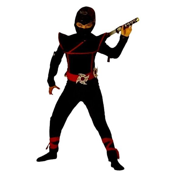California Costume Collections Stealth Ninja Kids Halloween Costume Lg 10/12 - Picture 1 of 9